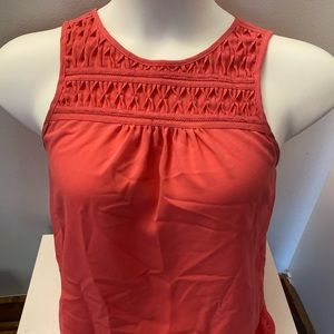 Elle Tank Tops Salmon Women Casual chiffon